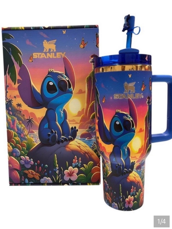 Stanley Other - 🆕 STANLEY 40 oz. Lilo & Stitch Tumbler black rare nwt box flowstate gift box